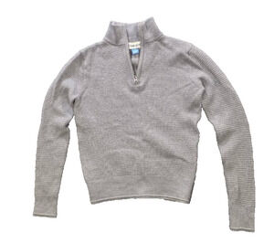 Dylan Gray Womens Half Zip 100% WOOL Crew Neck Fleece Pullover SZ Small A011026